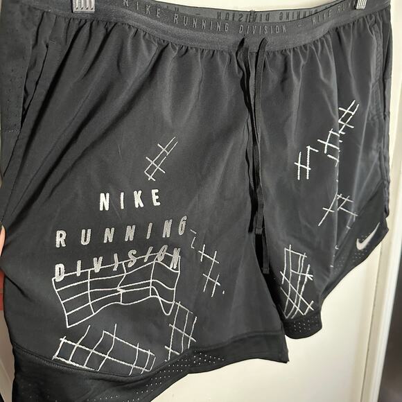 Nike Dri-FIT Stride Run Division 5 Inch Brief-Lined Shorts Black Men's XXL NWT - Picture 6 of 16